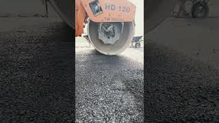 tandem Roller compaction of Asphalt base course #civilengineering #like #viral #shortvideo