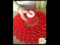 صنع ورود بالحاشية شرائط الستان روعة DIY make flower ribbon