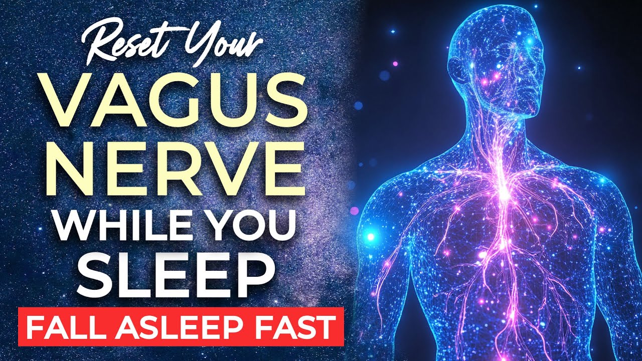 Vagus Nerve Reset SLEEP Hypnosis ★ 8hrs ★ DEEP Parasympathetic Nervous System Healing