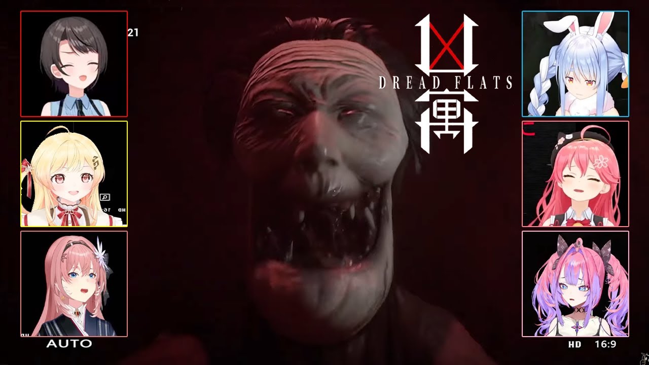 All Hololive JP Members Reaction To Grandma Jumpscare In Dread Flats Hololive【ENG SUB】