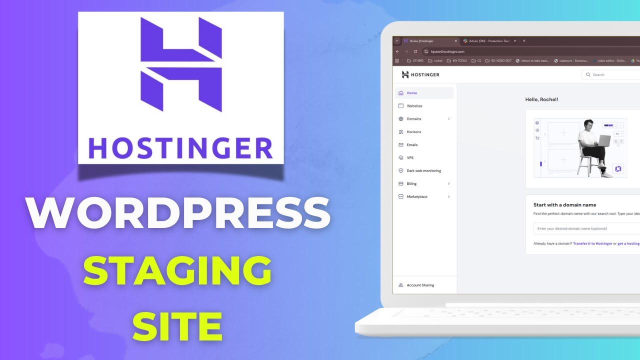 How to Set Up a WordPress Staging Site on Hostinger - YouTube