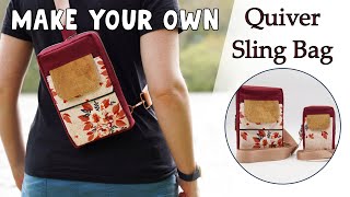 Quiver Sling Bag - Sewing Tutorial by Country Cow Designs