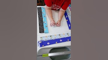 Starting my first Jelly-Roll Rug in the new sewing room. (80 strip circle) #jellyrollrug #sewing