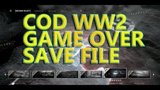 Call of Duty WW2 Individual Mission Save Game Files PC