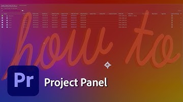 How to use the Project Panel in Premiere Pro