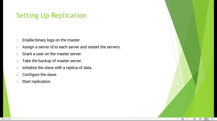 05  Configure MySQL replication using binlog file and position part 1