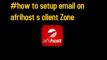 #how to setup an email on afrihost