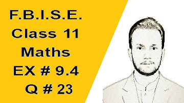 11th Class Maths | Chapter 9 | Exercise 9.4 | Question 23 | Fundamentals of Trigonometry