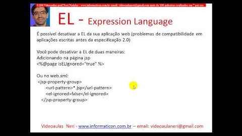 aula 5206 java para web III   Desabilitando o EL Expression Language isELIgnored true false