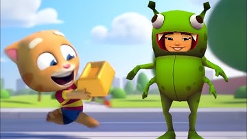 Talking Tom Gold Run VS Subway Surfers #10