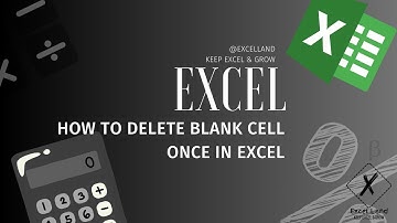 How to Delete Blank Cells Once In Excel-Empty