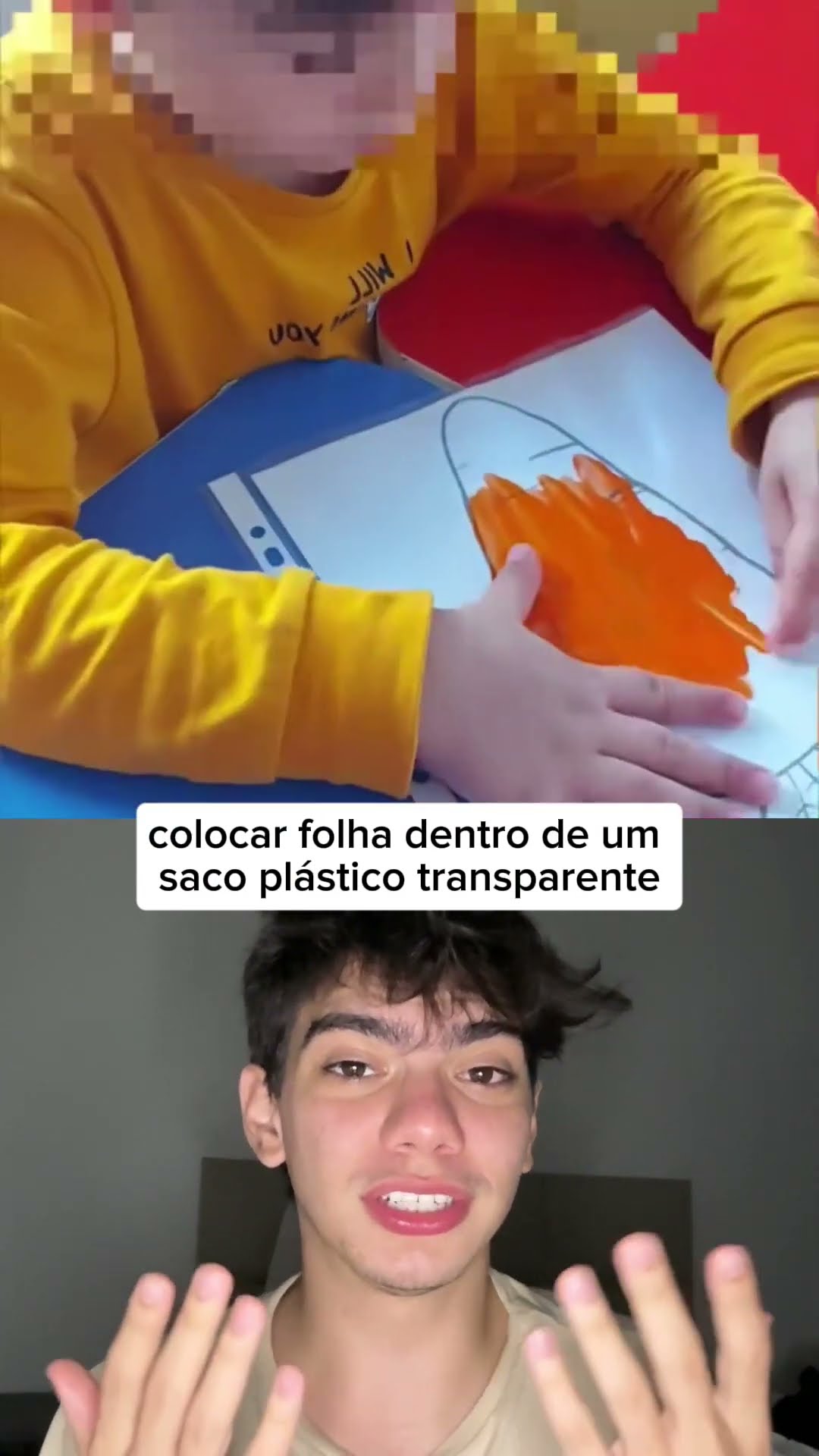 ?? Deixe seu filho pintar sem sujeira com essa dica incrível! #CriatividadeSemBagunça