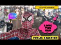Spider-Man Diwali || Diwali Fun With Spiderman at Public Reaction | #viralvideo
