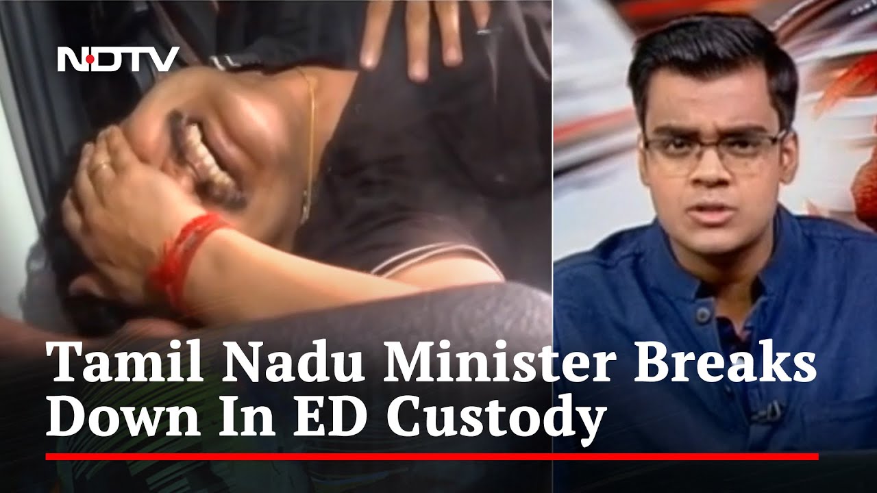 On Camera, Tamil Nadu Minister V Senthil Balaji Breaks Down After Probe ...