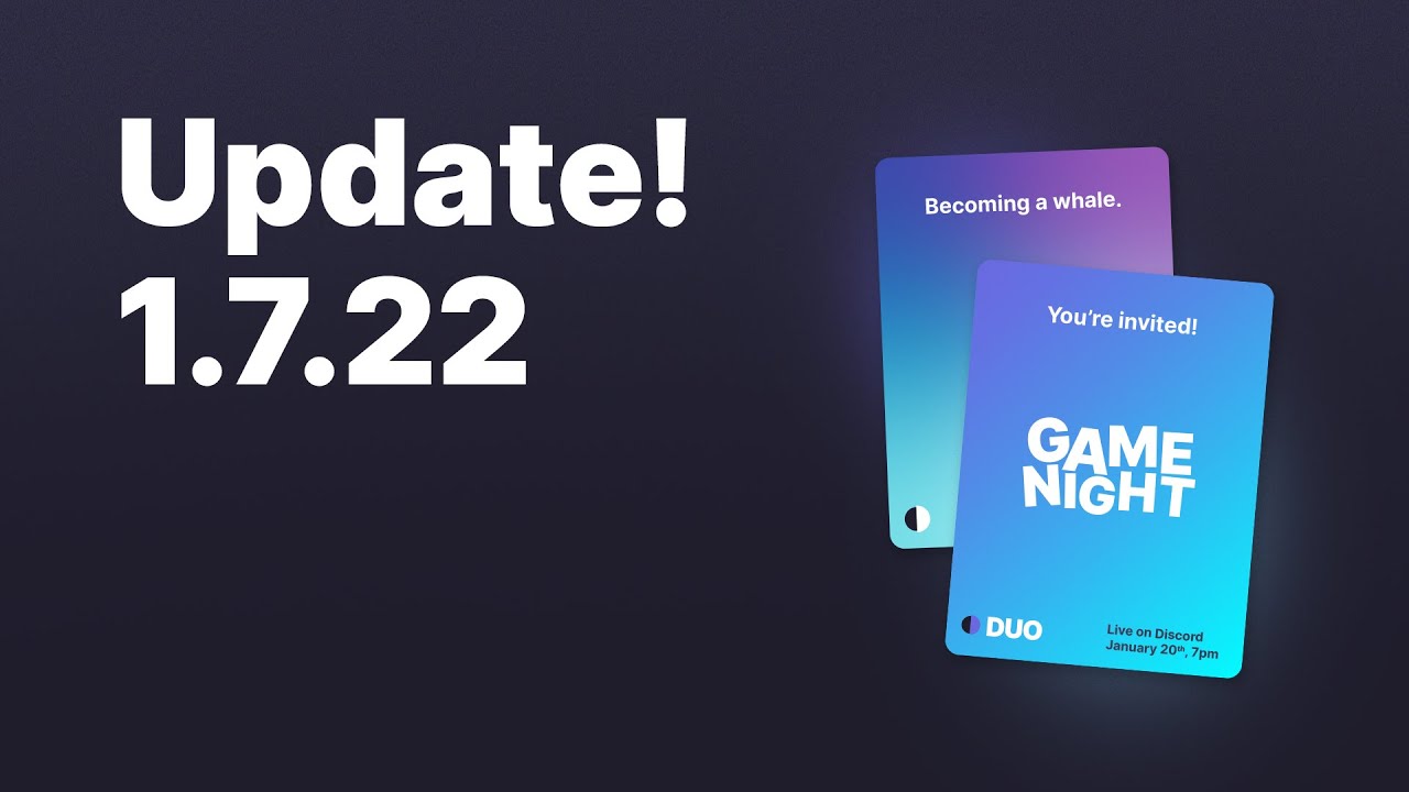 Duo NFT card game | Community update 1.7 | NFT Gaming Podcast Becoming an NFT whale & Duo Game Night