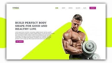 Fitness Gym Website Design | Complete Landing Page UI Design using Html5 & CSS3