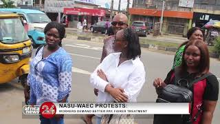 NASU Protests at WAEC Offices Over Alleged Unfair Labour Practices