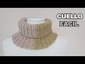 Cuello fácil a crochet – Con indicaciones para tejerlo en todos los talles