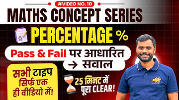 Percentage (प्रतिशत) : Pass & Fail Based Questions ⚡ by Aditya Ranjan Sir
