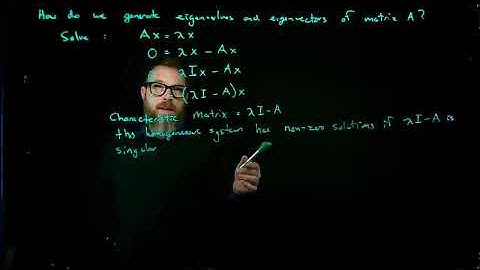 Eigenvalues and Eigenvectors