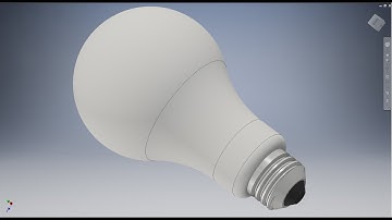 Học inventor cơ bản: vẽ bóng đèn tròn bằng inventor