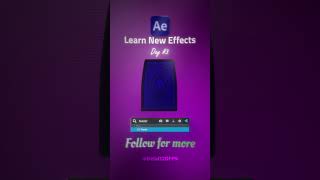 Day #3 of Learning New Effect in After Effects 🎬✨ | 30 Days Challenge 🔥 #adobeaftereffects