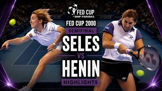 Seles v. Henin ● Fed Cup 2000 SF Highlights screenshot 3