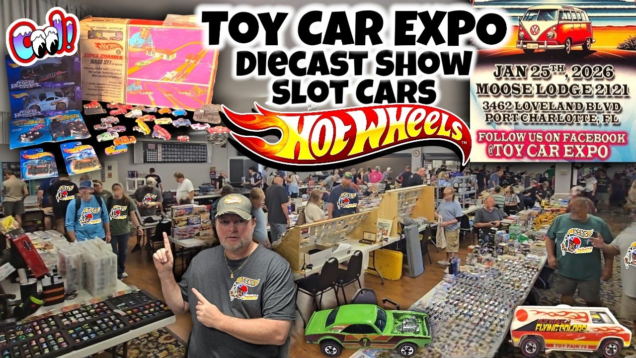 Insane Finds at Toy Car Expo Show! Vintage Diecast, Redlines, Real Riders & Rare Hot Wheels Sets
