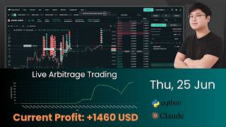 Coding an Arbitrage Bot with Claude AI - Trading Livestream 25 Jun 2026