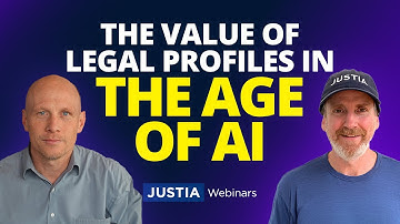 Law Firm SEO: The Value of Legal Profiles for Search and AI LLMs | Justia Webinars