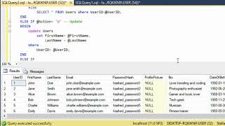 Creating Stored Procedure (CRUD operations) #sqltraining #sqlserver #storedprocedure #crudoperations