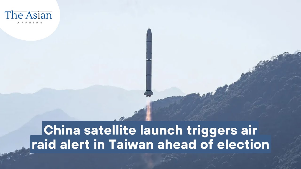 China Satellite Launch Sparks Air Raid Alert in Taiwan Amid Election Preparations