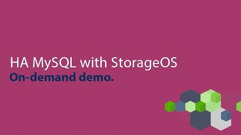 HA MySQL with StorageOS