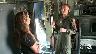 The Hurricane Hunters fly into the storms to collect data for the NOAA and the U.S. Air Force