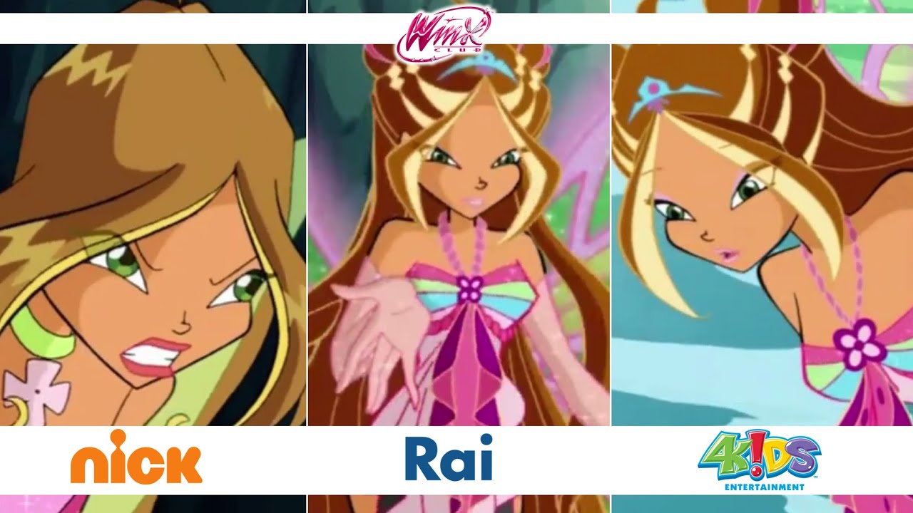 Winx Club - Season 3, Episode 12 - Flora's Enchantix + Fairydust Dub  Comparison! [Rai, Nick, 4kids] - YouTube