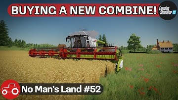 Buying a New Combine, Harvesting Barley & Baling Straw - No Man