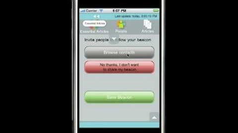 RSS Beacon 1.0 Features