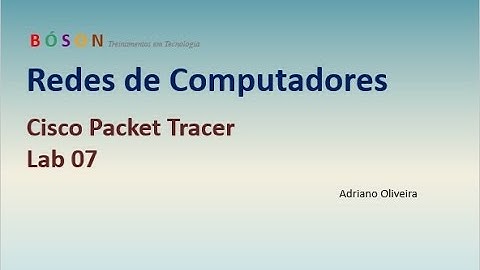 Cisco Packet Tracer - Lab 7 - Revisão e Configuração de Endereço IP em um roteador