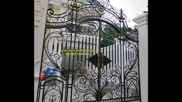 CỔNG SẮT MỸ THUẬT MỞ TỰ ĐỘNG