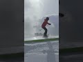 How to 270 on to a Box on Skis | #shorts
