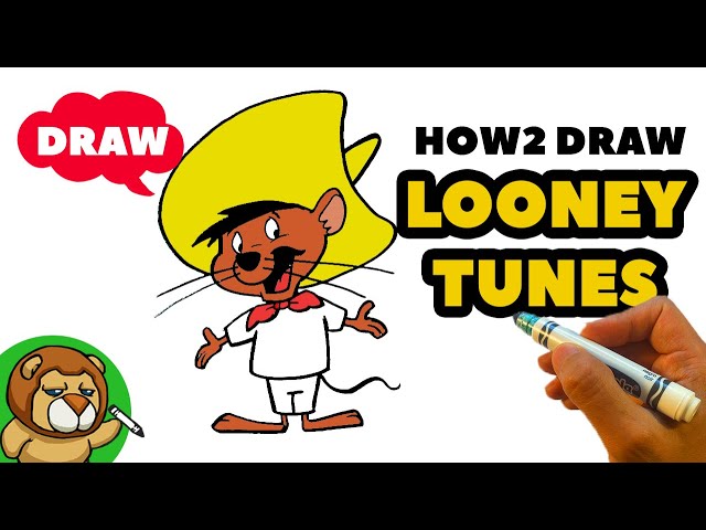 How to Draw Speedy Gonzalez - Looney Tunes - Easy Step by Step