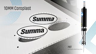 Cutting 10mm Coroplast with the Summa F Series Digital Flatbed Cutter
