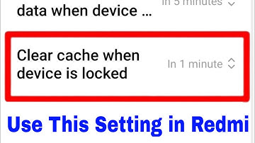 Clear cache when device is locked ।। how to use clear cache when device is locked in redmi phone
