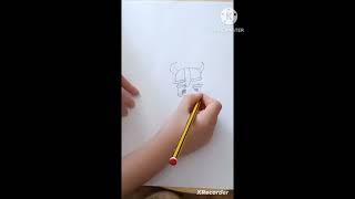 how to draw cartoon Viking