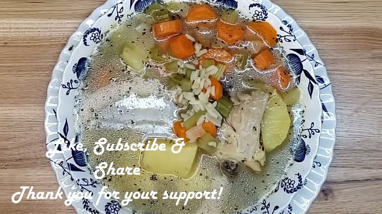 Hearty Chicken Soup! Cold and flu season is here, have this soup on the ready!