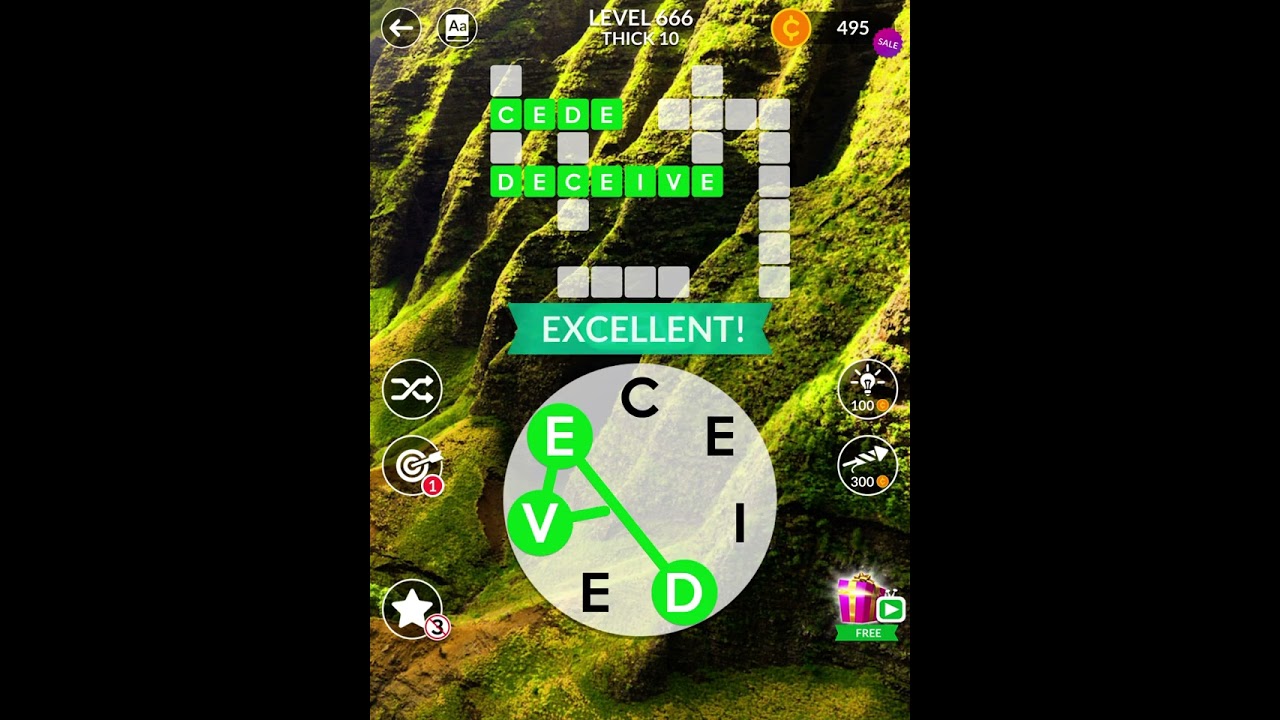 Wordscapes Level 666 Thick 10
