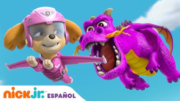 Paw Patrol, Patrulla de cachorros | Los cachorros y el dragón que escupe fuego | Nick Jr. En Español