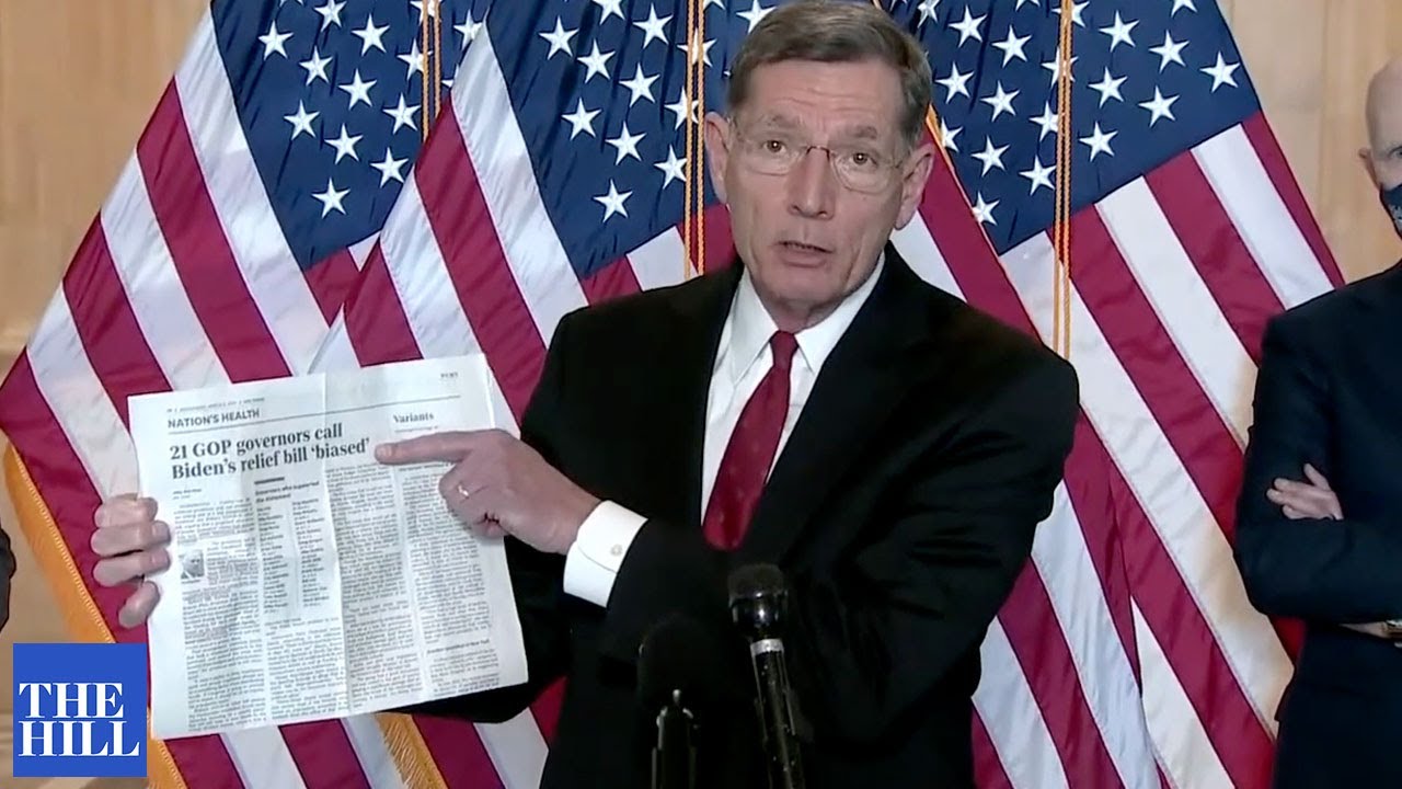 GOP senators TORCH Biden's American Rescue Plan - YouTube