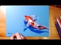 Drawing Koi (錦鯉) 색연필로 비단잉어 그리기