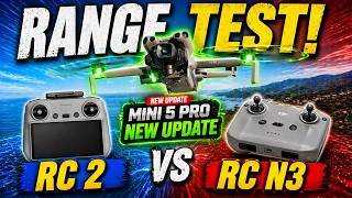 DJI Mini 5 Pro RANGE TEST + NEW UPDATE! DJI RC 2 vs DJI RC N3 V01.00.0600 #shaunthedrone